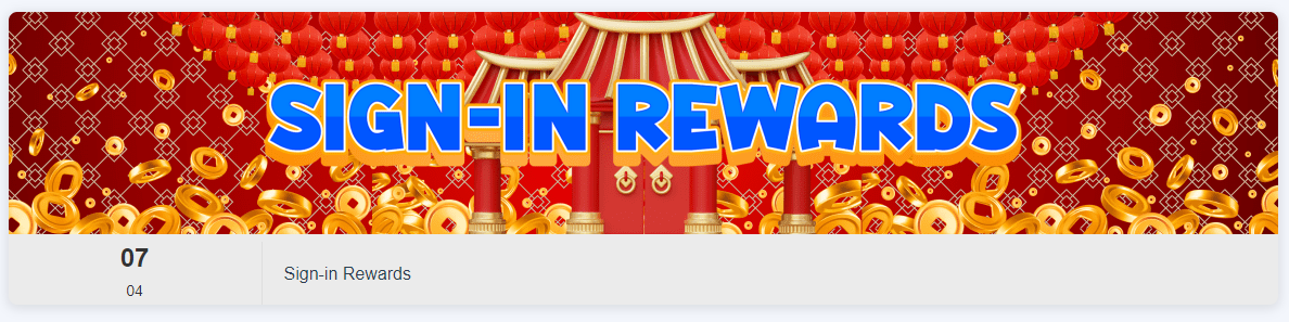 Sign-in Rewards Banner